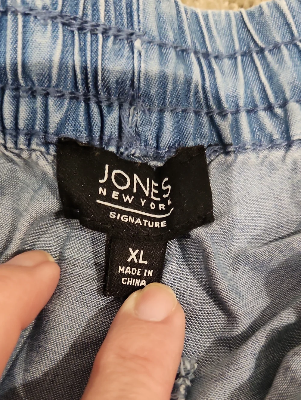 NEW Jones New York Light Blue Women's Drawstring Casual Shorts XL